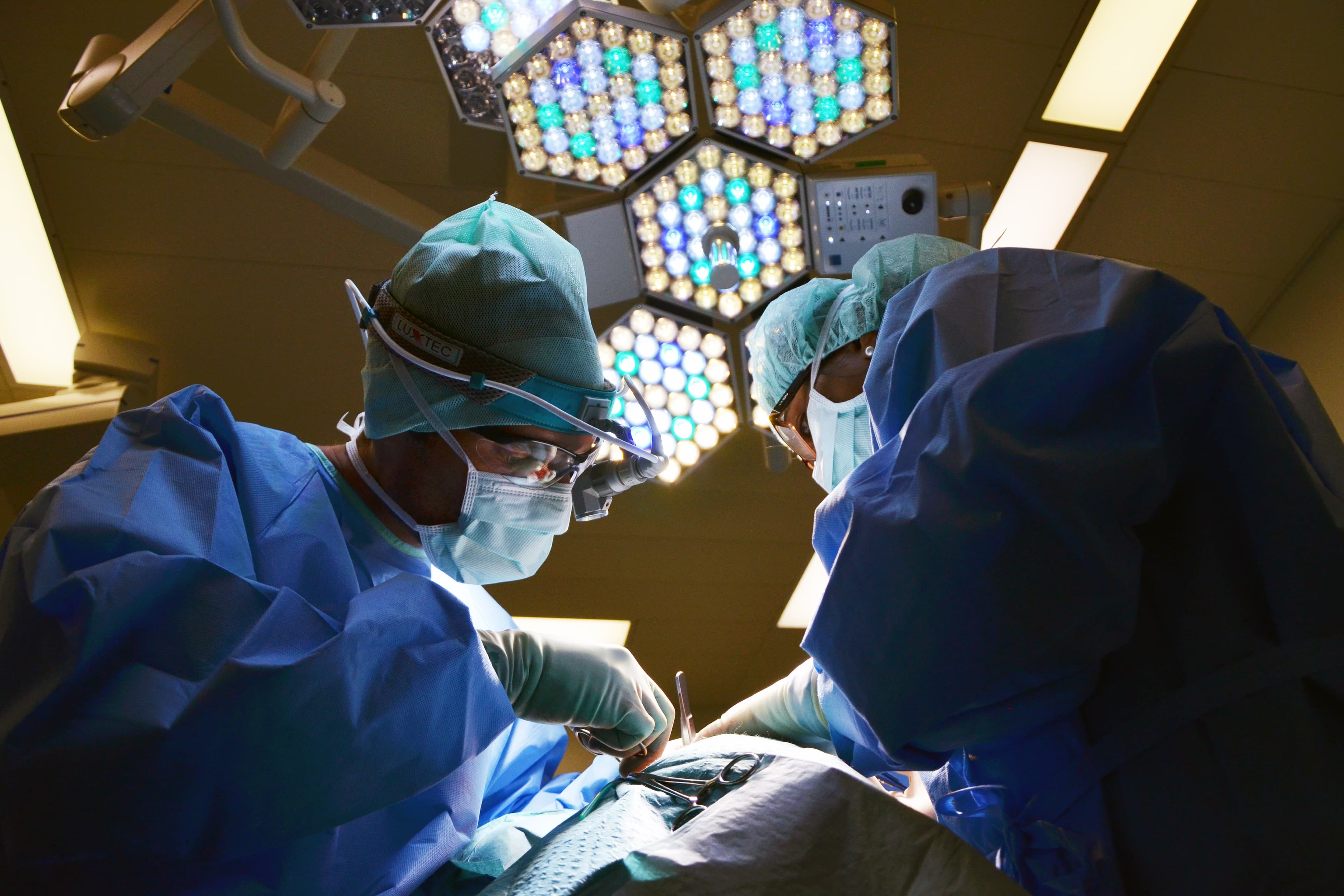 Medical professional with equipment